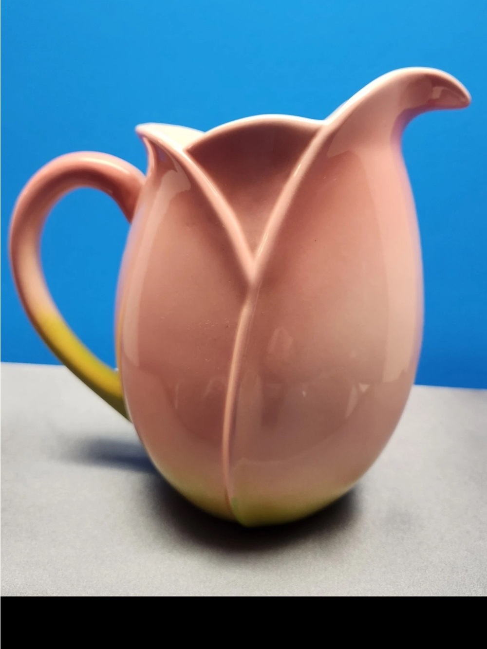 Pink Tulip Ceramic Pitcher